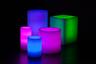 Blue, Purple and Green Themed Wax Luminary Cluster