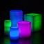 Blue, Purple and Green Themed Wax Luminary Cluster