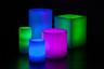 Blue, Purple and Green Themed Wax Luminary Cluster