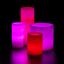 Red and Pink Themed Wax Luminary Cluster