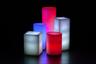 Red, White and Blue Themed Wax Luminary Cluster