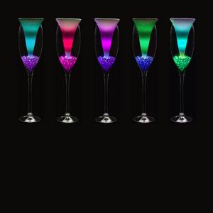 Cone Wax Luminary in Wine Glass
