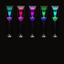 Cone Wax Luminary in Wine Glass