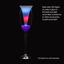 Cone Wax Luminary in Large Wine Glass