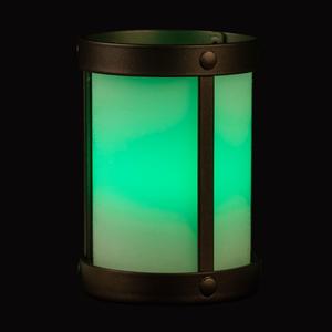 Wax Luminary Cylinder in Metal Holder