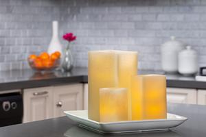 G5 Flameless Pillar Candles - Kitchen Decor