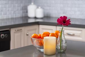 G5 Flameless Square Pillar Candles - Fresh Kitchen Decor