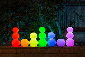 G5 Flameless Spheres Rainbow Pattern Multi-Level