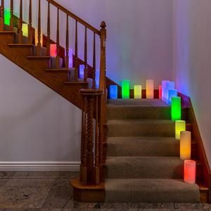 Illuminated Stairs - G5 Flamelsss Candles