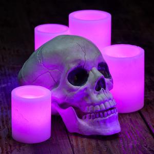 Halloween Table Decor with Skull