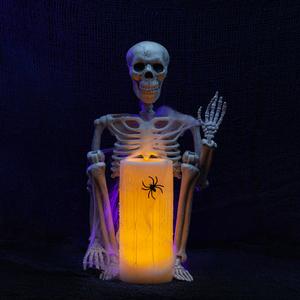 Fun Halloween Decor - Skeleton with G5 Pillar