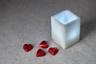 Valentine Candles with Heart Chocolates