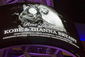 Kobe and Gianna Bryant Tribute Staples Center
