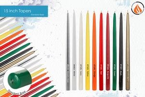 Standard Base - 15 inch Taper Candles