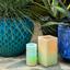 Art Deco Illuminated Wax Luminary Garden Decor
