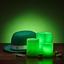 Real Wax Candles with Green Illumination - Luck of the Irish