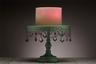 Pink Flameless Candle on a Pedestal
