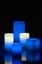 Blue and White Judah Wax Luminary Candle Deco Art