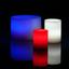 Red White and Blue Complete Illumination Wax Luminary Candle Deco Art