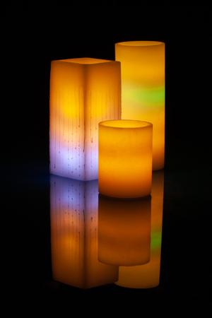 Mix Color Level Illumination Flameless Candle Art