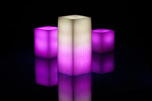 Breast Cancer Awareness Flameless Candle Set