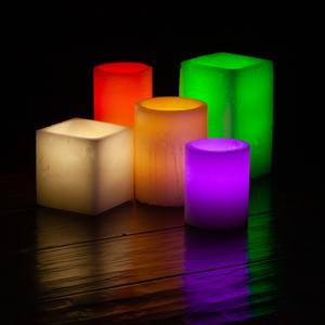 Multi Color Flameless Candles Cluster
