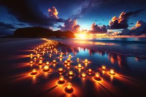 Enchanted Beach at Sunset
