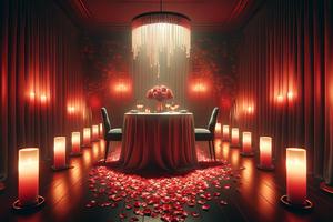 Intimate Candlelit Dinner for Two in Romantic Ambiance