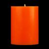 3x4 Orange Pillar Candle