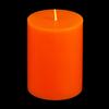 3x4 Orange Pillar Candle