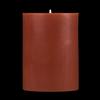 3x4 Brown Pillar Candle