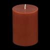 3x4 Brown Pillar Candle