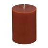 3x4 Brown Pillar Candle