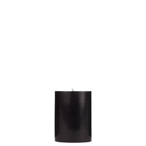 3x4 Black Pillar Candle