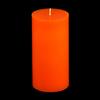 3x6 Orange Pillar Candle