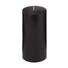 3x6 Black Pillar Candle