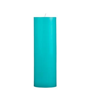 3x9 Turquoise Pillar Candle