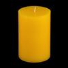 4x6 Yellow Pillar Candle