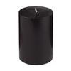 4x6 Black Pillar Candle
