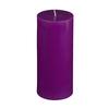 4x9 Purple Pillar Candle