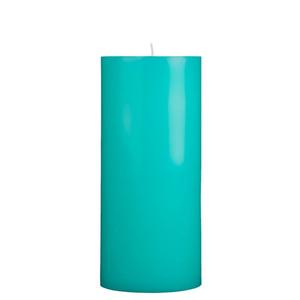 4x9 Turquoise Pillar Candle