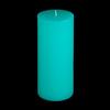 4x9 Turquoise Pillar Candle