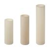 Large Two-Tone Flameless Pillar Candles Trio Set