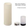 Large Two-Tone Flameless Pillar Candles Trio Set