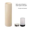Large Two-Tone Flameless Pillar Candles Trio Set