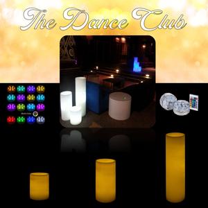 Large Flameless Pillar Candles Trio