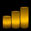 Round Flameless Pillars - 3 Inch Trio