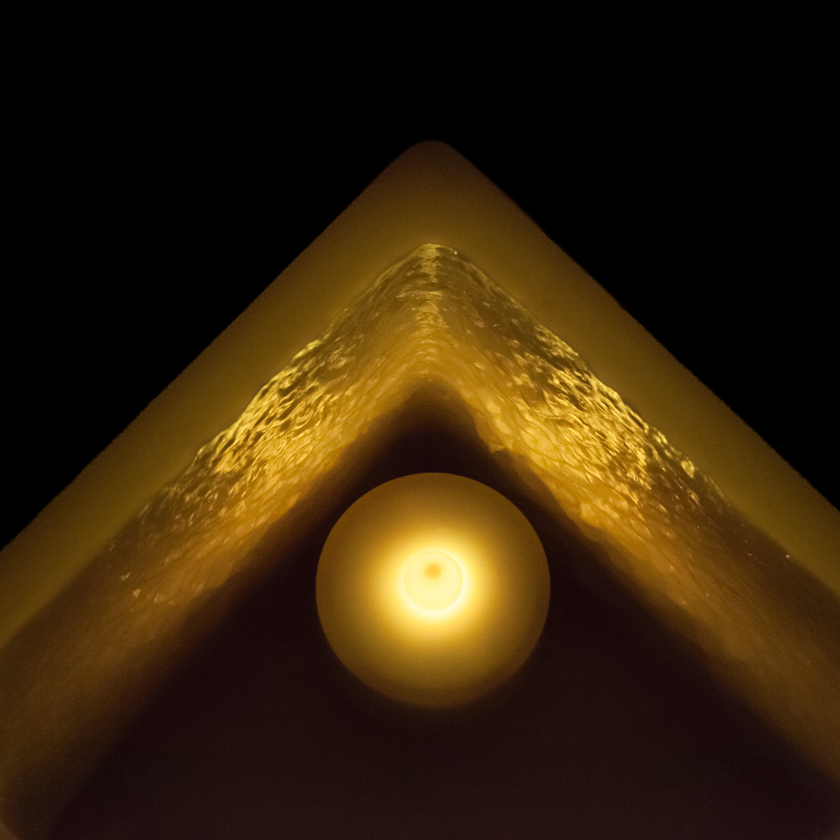 Square Flameless Pillars - 3 Inch Trio