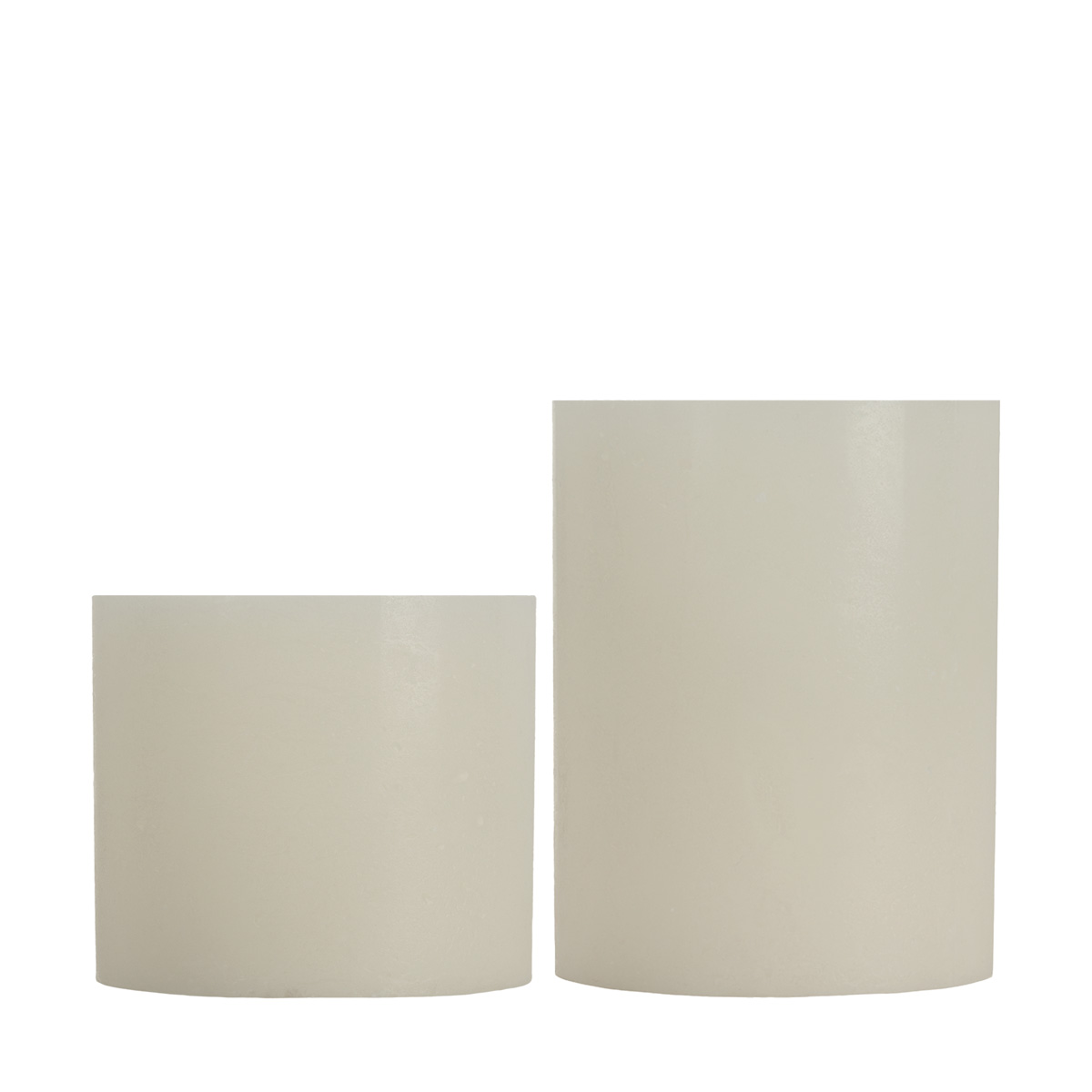 Round Flameless Pillars - 4 Inch Duo