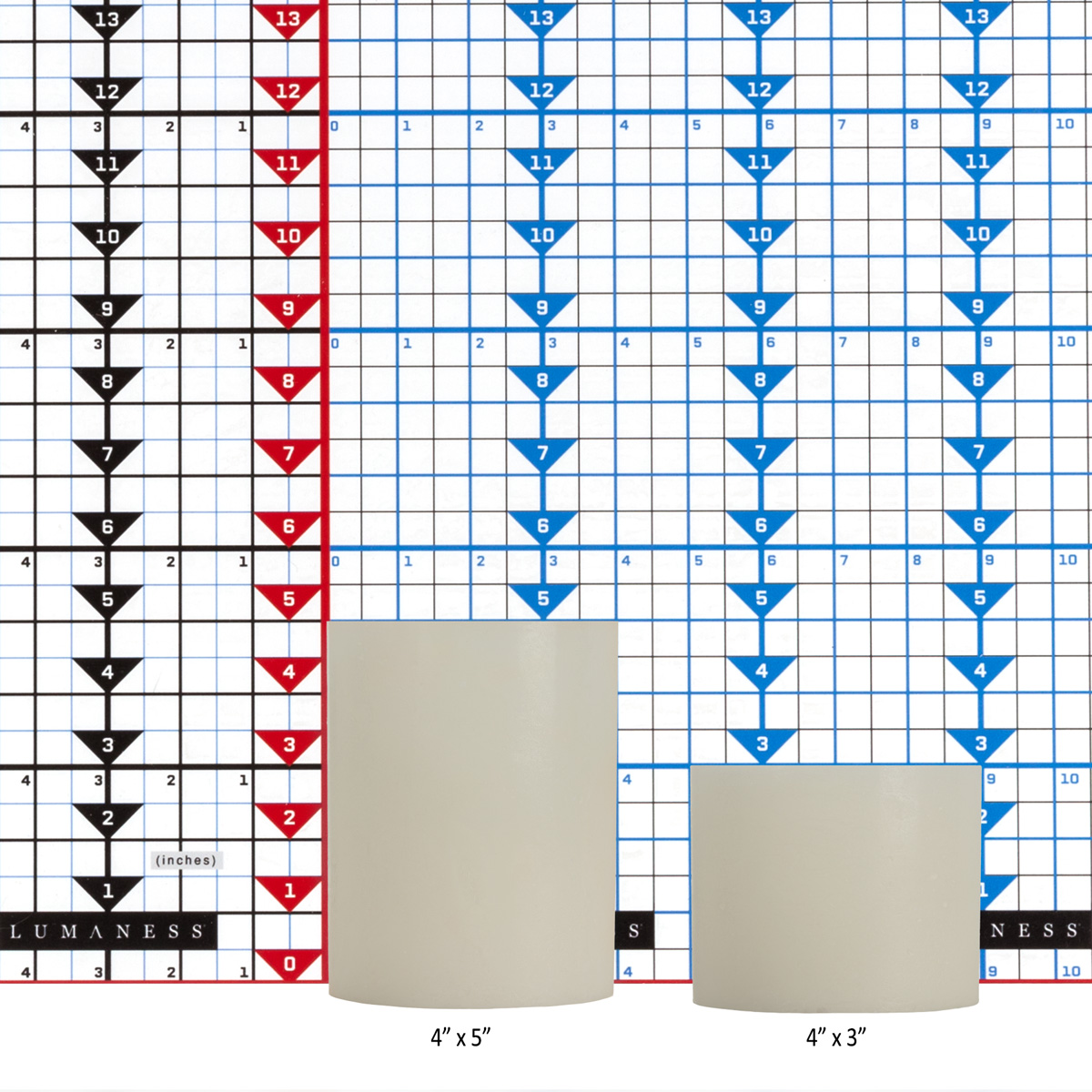 Round Flameless Pillars - 4 Inch Duo